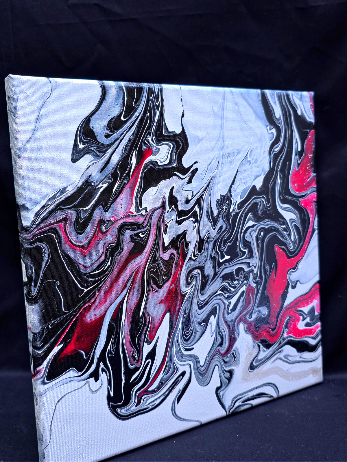 Vixen's Fury original fluid acrylic painting, image 2