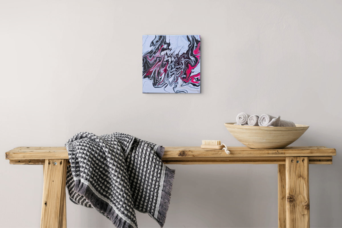 Vixen's Fury original fluid acrylic painting, image 5