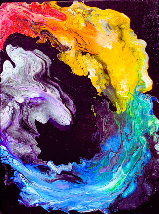 Rebel Spectrum | Original Abstract Fluid Art